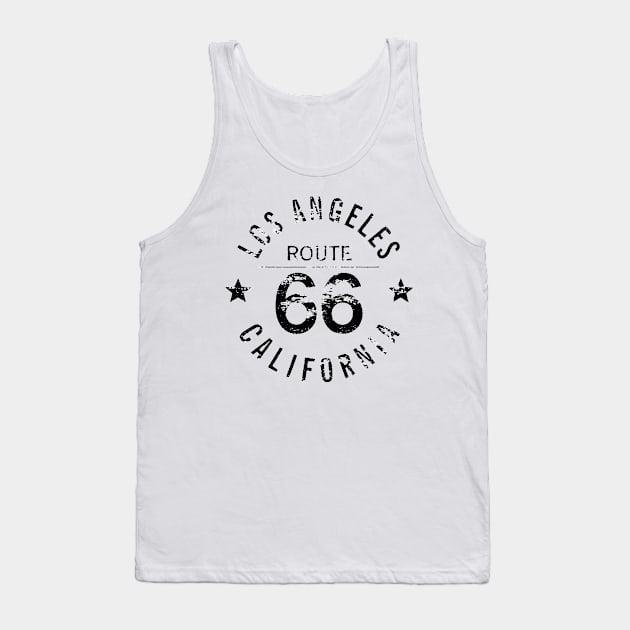 Los Angeles California Route 66 Tank Top by flimflamsam